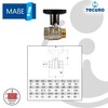 tecuro Ball Valve, Internal x External Thread Rp 3/4 Inch