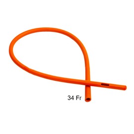 HealthAndYoga(TM) Rubber Colon Tube - Close End 34 FR