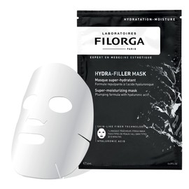 Filorga Hydra-Filler Super Moisturizing Personal Skincare Face Mask, Sheet Mask With Concentrated Serum of Hyaluronic Acid and Aloe to Hydrate Skin and Boost Complexion Care, 0.81 oz.