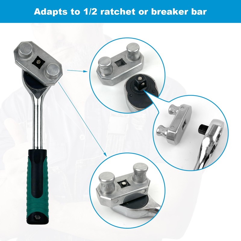 77455 Cable Bending Tool, 1/2 Inch Ratchet Connection for Most