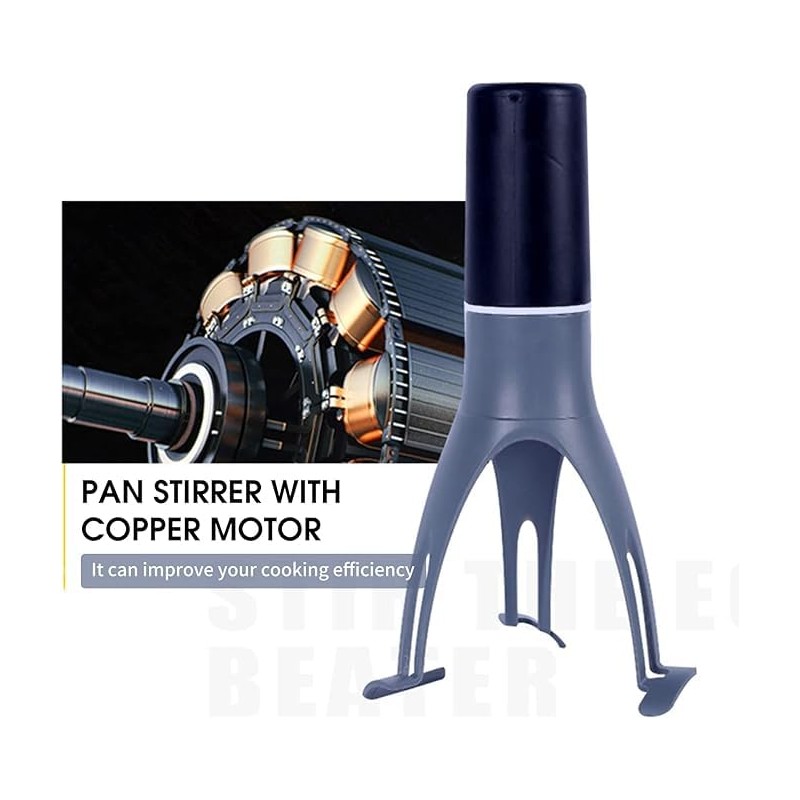 THJOPOKEEL Plastic Pan Stirrer, Automatic Pot Stirrer, Triangle Egg Whisk