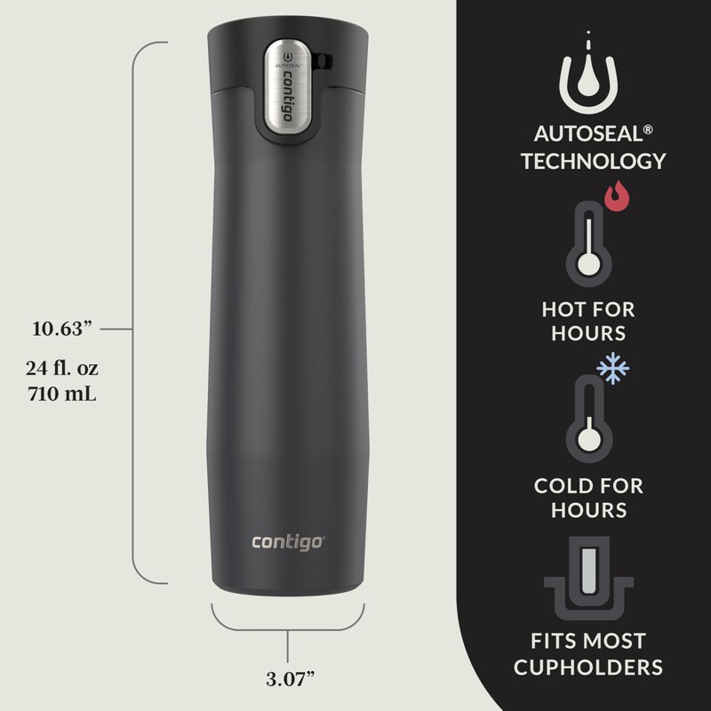Contigo West Loop 3.0 Stainless Steel Insulated Travel Mug, Leak