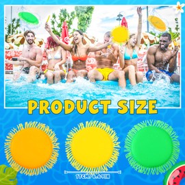 Soulchen Beach Games Flying Disc for Pool, Soaks The Target on Impact, Splash Water Flying Disc, Set of 3, Water Splashing for Pool, Beach, Park, Backyard Games