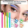 XMXueMei Double Side Liquid Winged Eyeliner Stamp,Smudge Proof Waterproof Eye
