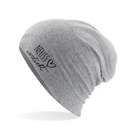 huuraa Beanie Neuss in Love Gift Unisex Hat Neuss Gift Idea, heather grey