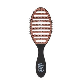 Wet Brush Ceramic Speed Dry Detangler with Heat Resistant Heatflex Bristles and Open Vent Design to Dry Hair Faster, For All Hair Types, Black