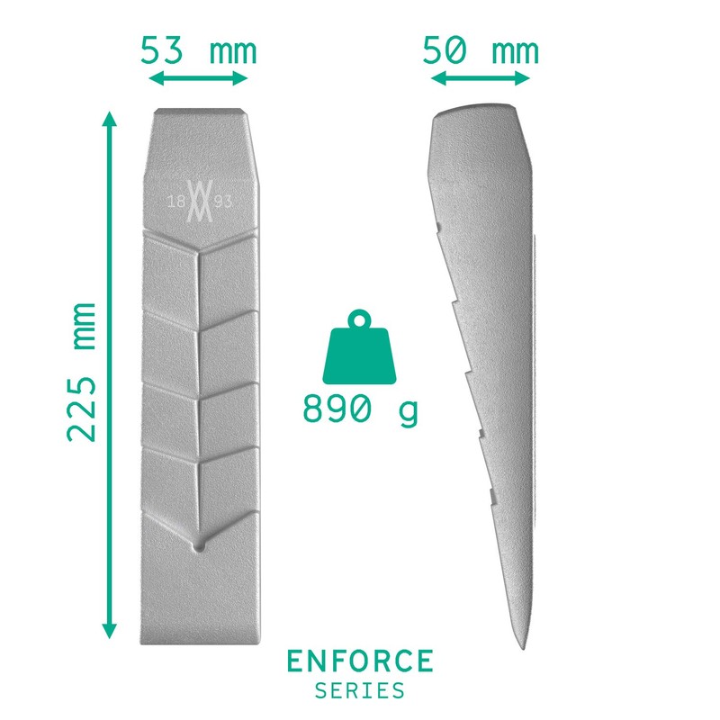 WIESEMANN 1893 Aluminium Wedge 890 g from I Felling Wedge
