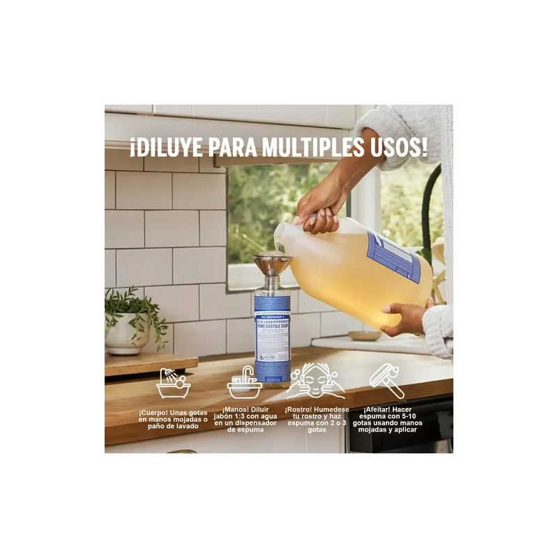 Dr. Bronner's Jabón Liquido De Castilla Orgánico Tea Tree