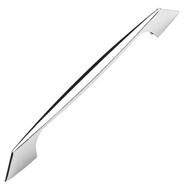 Decoranddecor Polished Chrome Kitchen Bathroom Cabinet Door Drawer Furniture Handles (160mm Hole Center, Polished Chrome)