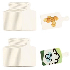 36pcs Mini Wooden Cutting Board, 9.45x5.12in Small Charcuterie Boards with Handle Unfinished Wood Chopping Plank for DIY Crafts Kitchen Appetizer Wedding Christmas Thanksgiving