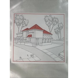 In N Out Burger 13 Sticker Sheet Front and Design Back Brand New 2024