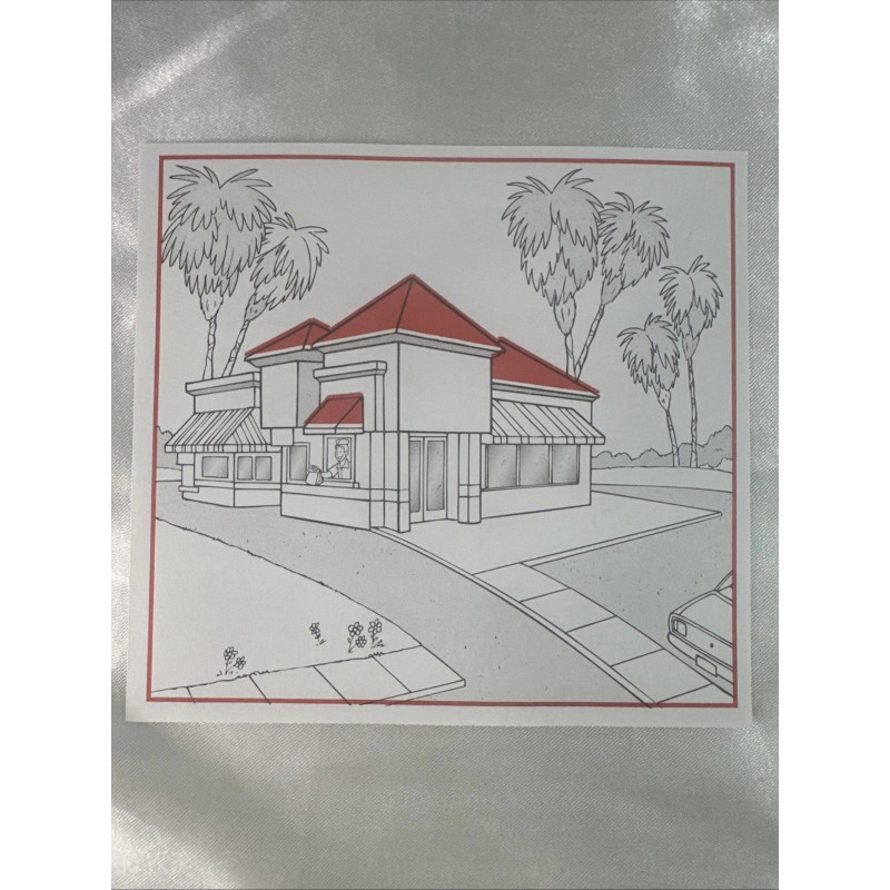 In N Out Burger 13 Sticker Sheet Front and Design