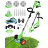 Cordless Weed Wacker, 3-in-1 stringless Weed Wacker, Foldable 2.0Ah Battery