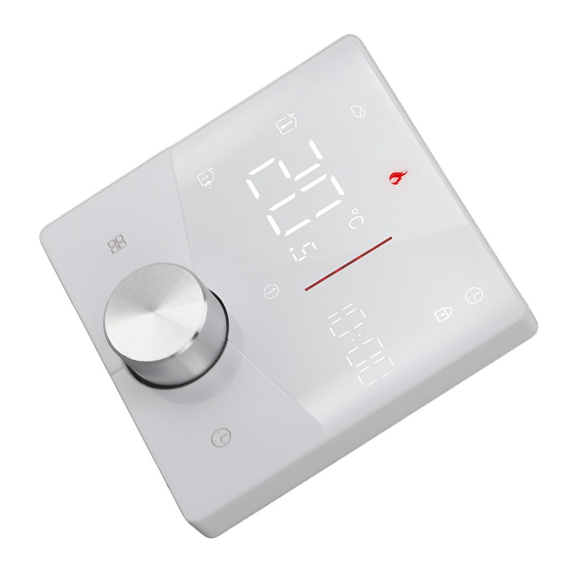 Smart Digital Thermostat 5A AC 95‑240V IP20 White Adjustable Backlight