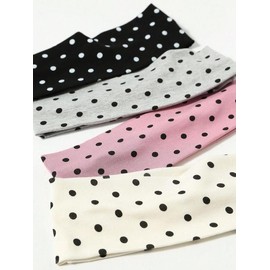Polka Dot Pattern Hair Band, Casual Simple Hair Accessories for Women & Girls, Minimalist Headwear Suitable for Thick Hair Hairstyles, Elastic Hair Accessory