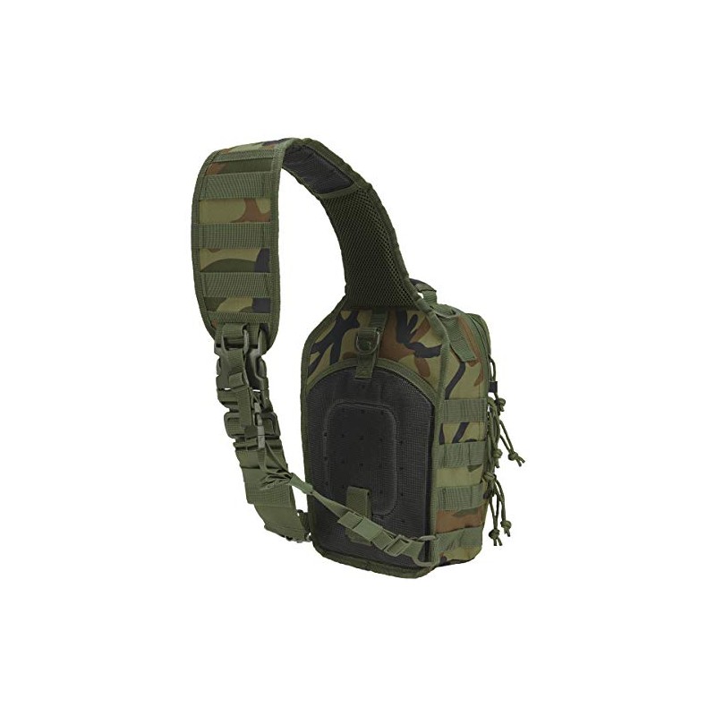 Brandit Unisex-Adult's Us Cooper EDC Sling Medium Backpack, Woodland, M