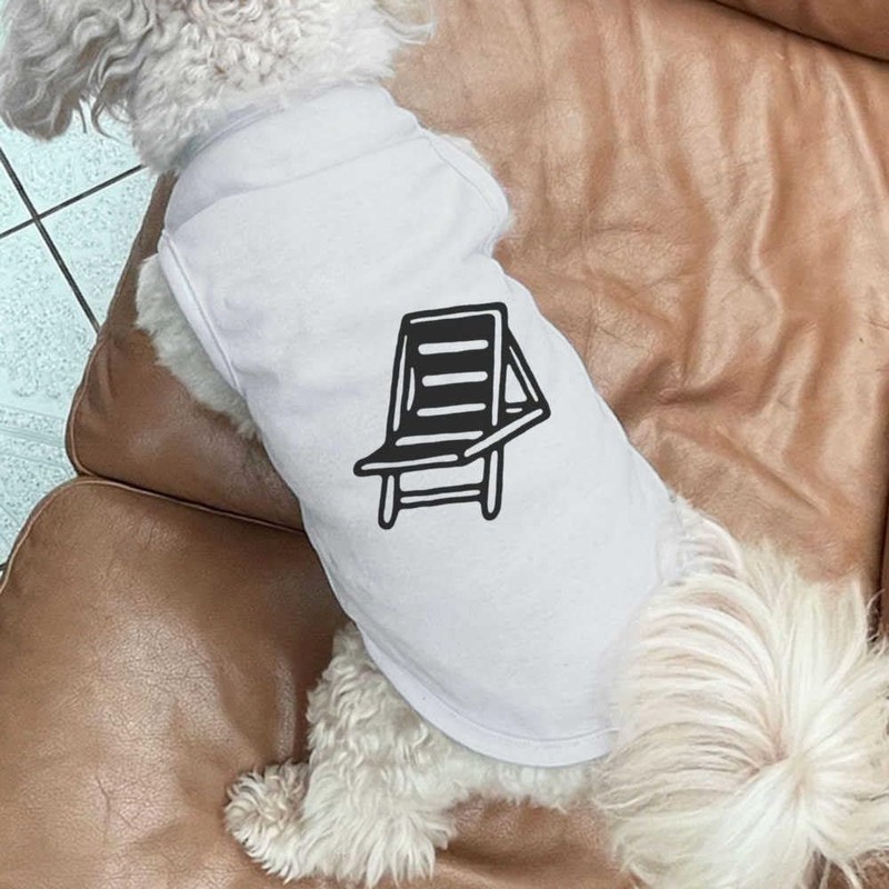 'Summer Deckchair' Pet Dog/Cat T-Shirt (PT00068377)