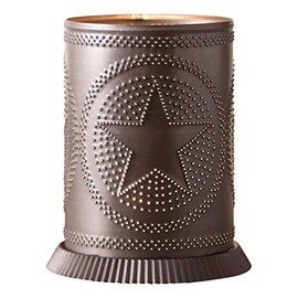 Irvin's Country Tinware Candle Warmer with Regular Star in Kettle Black