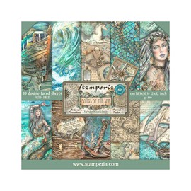Stamperia Scrapbooking Pad 10 Sheets 30.5 x 30.5(12x12) Songs of The Sea