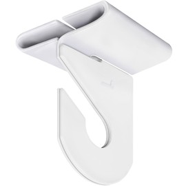 Wakhow 10 Pairs Drop Ceiling Hooks for Hanging, Suspended Track Ceiling Tile Clips, Ceiling Grid Hangers for Decorations from Classroom, Office, Home, Wedding, Hold Up to 20 lbs, 1" W X 1½" H