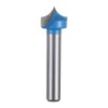 HARFINGTON Point Cutting Roundover Router Bit 1/4" Radius 1/4" Shank