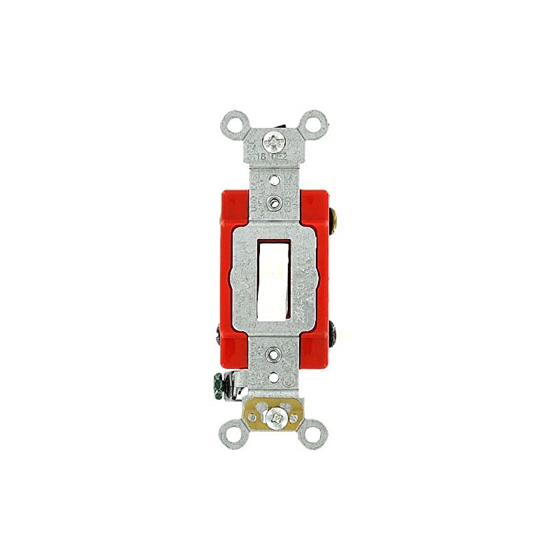 Leviton 20 Amp, 120/277 Volt, Toggle 4-Way AC Quiet Switch,