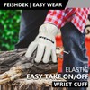 FEISHDEK Cowhide Leather Work Gloves for Men & Women, Durable