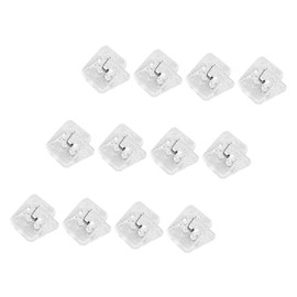 Operitacx 12pcs Transparent File Clips Minimalist Plastic Foldback Clamps for Students Office Use for Document Organization Easy to Store Use Design