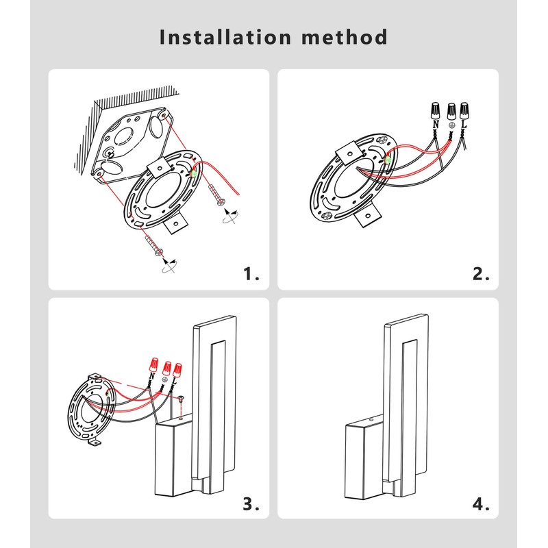 Pasoar Hardwire Modern Wall Sconces with Stepless Adjustable 10%-100% 7W