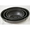 Generic 3 Mixed Japanese Lotus Shape Plastic Bonsai Training Pot,