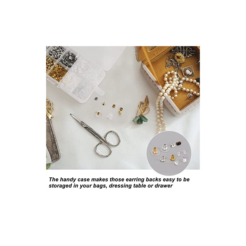 Kit de Respaldos para Aretes 1040 Piezas con Caja