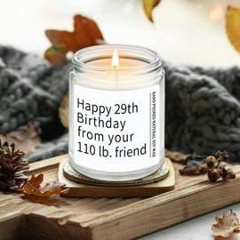 RIZOOCE Best Friend Birthday Gifts for Women, Funny 30th, 40th, 50th, 60th Year Old Gift for Her Bestie Sister, Happy 29th Birthday from Your 110 lb Friend Candles