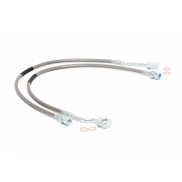 Rough Country GM Extended Front Brake Lines 5-7.5in Lifts 07-19