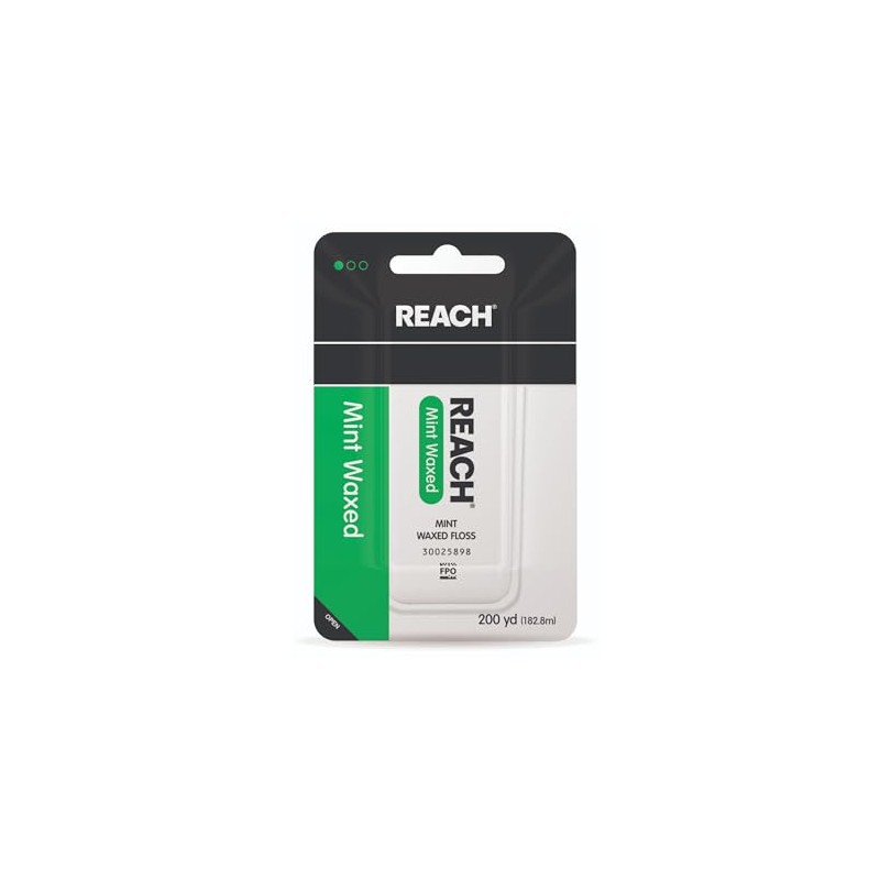 Reach Mint Waxed Floss, 200 Yd Pack of 1