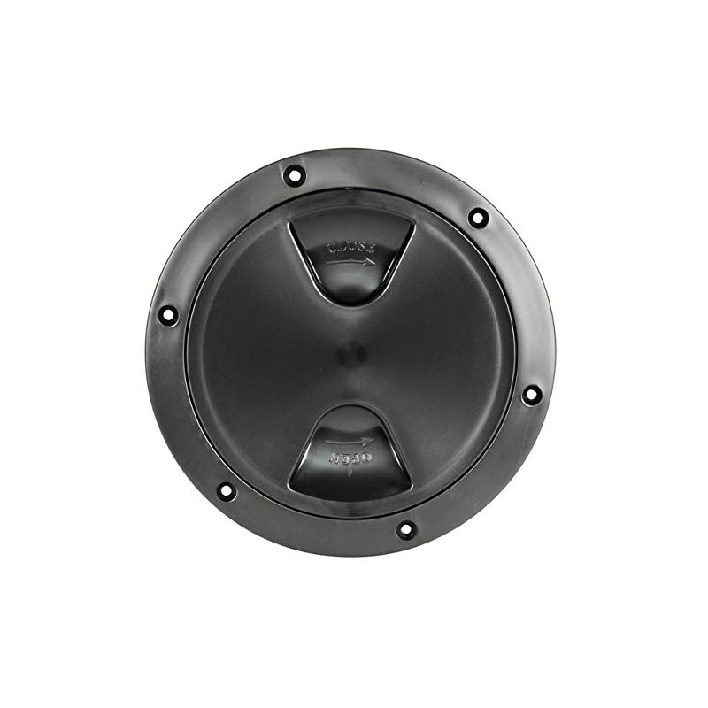Osculati Inspection Cover with Thread and Seal, Colour: Black, Diameter: