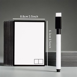 100pcs Reusable Dry Erase Cards for MTG Tokens with 8pcs Markers & Random Srickers & Random Travel Case Unified Cover Pattern for MTG Cards Universal Tokens Proxy Card DIY Blank Card Games Accessories