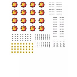 Unbranded HO Scale Container Decals. " Estes "