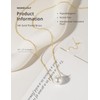 Mameloly Pearl Necklaces for Women Dainty 14K Gold Plated O-link