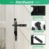 Wmebee Heavy Duty Self-Locking Gate Latch for Wooden Fence, Post