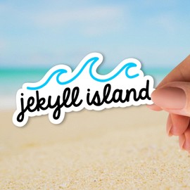 Squiddy Jekyll Island - Vinyl Sticker Decal for Phone, Laptop, Water Bottle (2.5" Wide)