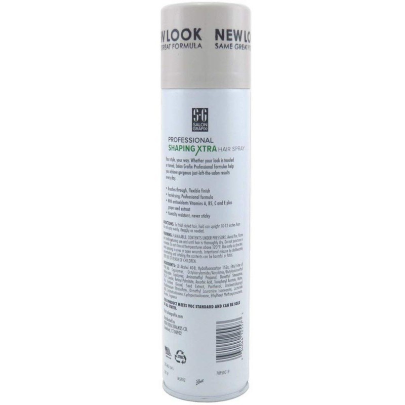 Salon Grafix Shaping Hair Spray Extra Hold 10 oz (Pack