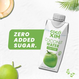 COCOXIM Ready to Drink Pure Coconut Water - 11 oz (Pack of 12) | Zero Added Sugar| 100% Natural & Fresh with Electrolytes & Nutrients | Halal & Kosher Certified | Alternative to Soda, Soft Drinks and Sports Drinks