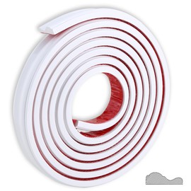 TriMold Peel and Stick Chair Rail Molding, Self-Adhesive Wall Trim for Home Decoration & Wall Protection, 16.4ft x 1.3in