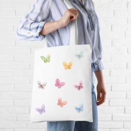 HINZIC 18pcs 9 Colors Butterfly Lace Patches Double Layer Organza Appliques Sew On Decorative Embroidery for Wedding Bride Dress Clothes Jeans Hat Backpacks Pants Curtain Ornaments