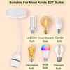 Ahad Trader Ceiling Rose Pendant Bulb Holder Plastic Pendant Size