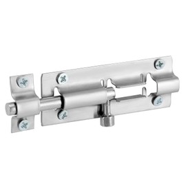 QWORK Heavy Duty Door Latch Lock - 10 Pack 3-Inch Thickened Stainless Steel Barrel Bolts for Enhanced Security and Privacy - Easy Install Locks for Doors, Windows, Cabinets - Mounting Screws Included