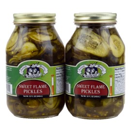 Amish Wedding Sweet Flame Pickles 32oz (Pack of 2)