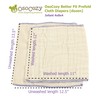 OsoCozy Better Fit Unbleached Prefold Cloth Diapers -100% Cotton, Gauze