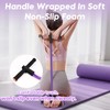 Resistance Bands with Handles, 6-Tube Elastic Foot Pedal Resistance Band,