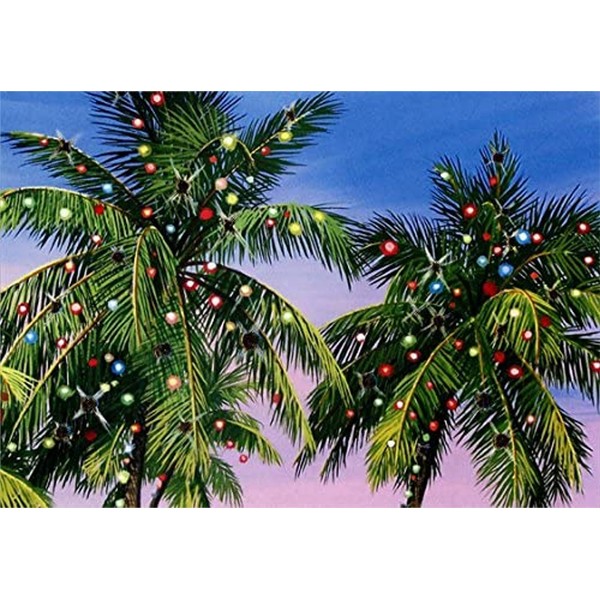 Palm Tree Lights - Red Farm Studios Warm Weather Box of 18 Christmas Cards